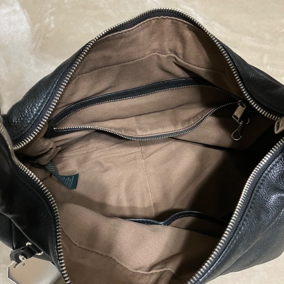 Black Pebbled leather hobo bag - Ralph Lauren - Picture 15 of 16